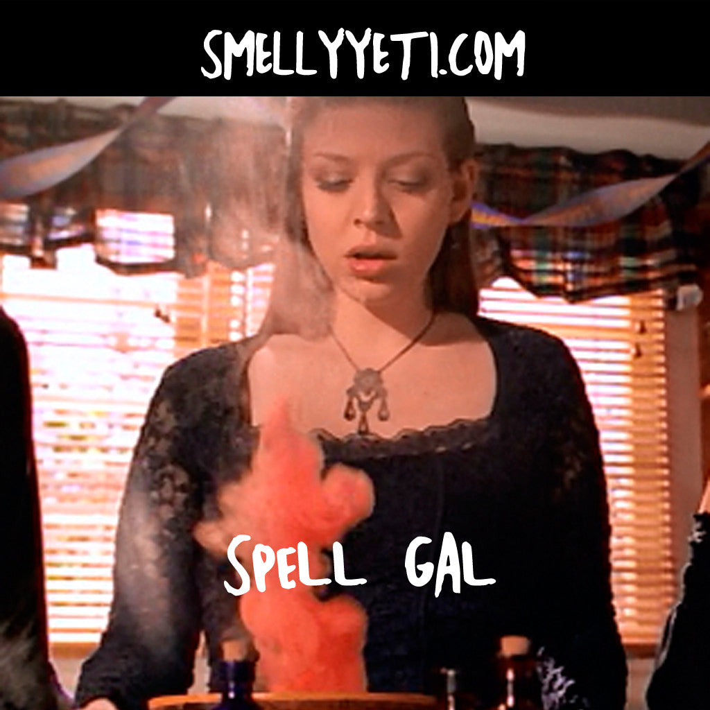 Spell Gal - Tara observes a potion as it spews red smoke